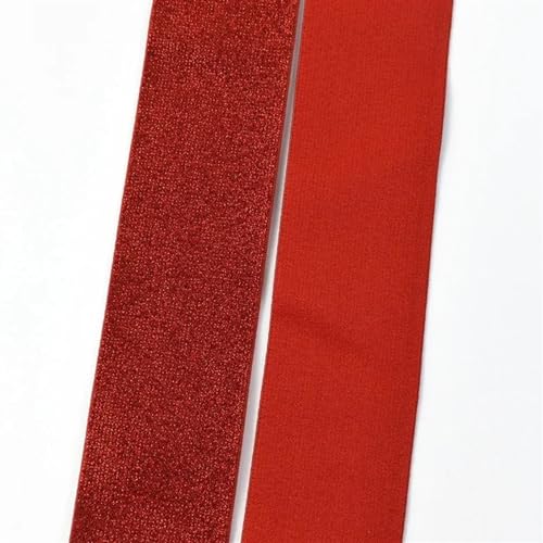 AOEGBY Gummiband 3/5/10 Meter 25-50mm Seide Nylon Gummiband Polyester Gurtband Gürtel Gummiband DIY Bund Kleid Gürtel Nähzubehör Gummibänder(Red,10METERS_30MM) von AOEGBY