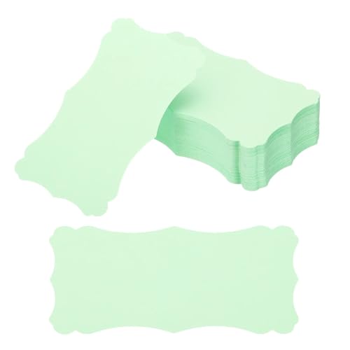 Leere Karteikarten 120/200 Stück 7,6 x 12,7 cm doppelseitige leere Papier-Visitenkarten, kleine Karteikarten, Wörter, Nachrichten, Notizkarten, Mini-Papieranhänger for Heimwerker(Light Green,120Pcs) von AOEGBY