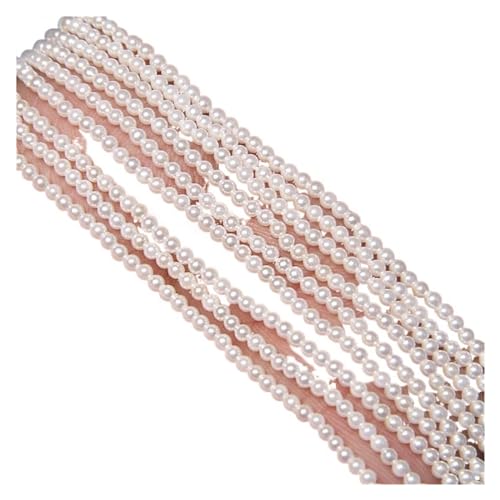 Pearl Bead Roll Strand 2-12mm Weiße Imitation Perle Perlen Runde Natürliche Süßwasser Shell Perle Lose Perlen for Schmuck Machen DIY Armband halskette Garland Pearl Bead Roll(Color:2.5mm) von AOEGBY