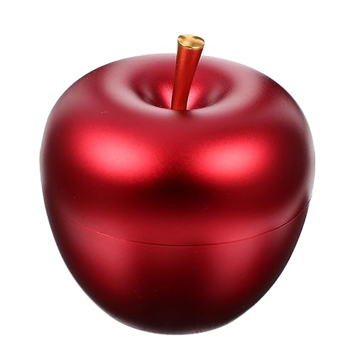 AOKWAWALIY 2er-box Apple Schmuckschatulle Kleiner Schmuck-organizer Gefüllte Behälter Mit Hüpfenden Äpfeln Kosmetik-schmucketui Schmuck Organizer Klar Schmucksache Aluminiumlegierung Rot von AOKWAWALIY