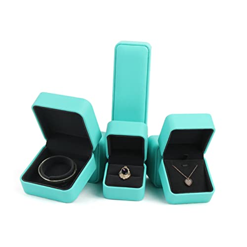 AOKWAWALIY Kasten Schmucketui schmuckkästchen gehrungswinkel box für schmuck present box corner rounder Anhänger Kette Geschenkkartenboxen Weihnachten Schmuck-Organizer Schmuckdisplay Green von AOKWAWALIY