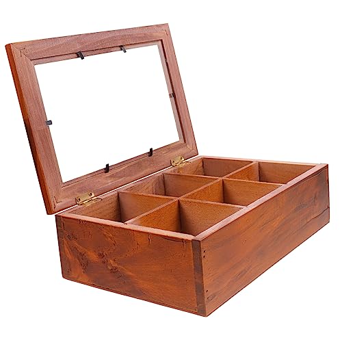 AOKWAWALIY Kasten schmuckschatulle aus holz aufbewahrungsdose storage boxes aufbewahrungbox nordisches Dekor Vintage-Dekor Vintage Schmuck-Organizer für Schmuck Acryl Coffee von AOKWAWALIY