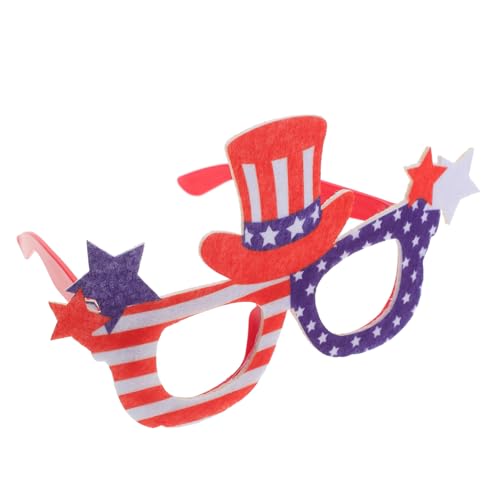 AOKWAWALIY Unabhängigkeitstag Brille Partyzubehör Dekorative Brille Lustige Brille Party Requisiten Unabhängigkeitstag Requisite Cartoon Brille Patriotische Party Brille von AOKWAWALIY