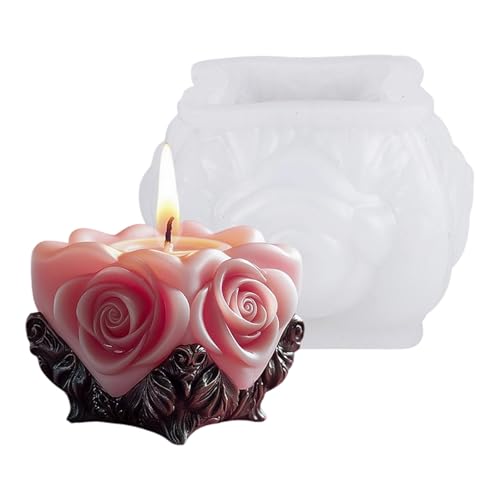 Silikonform mit Rosenblüten, Rosenform, Seifenherstellung für Epoxidharz, Seife, Hochzeit, Heimdekoration, Silikon Silikonform mit Rosenblüten, Rosenform, Seifenherstellung für Epoxidharz, Seife, Hochzeit, Heimdekoration, Silikon von AOOOWER