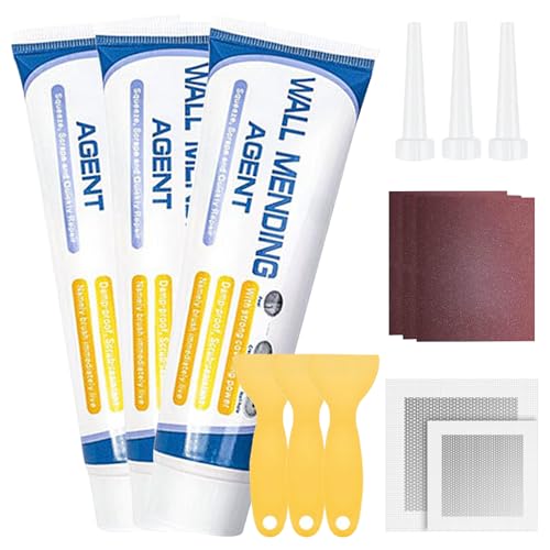 AOWVUTS Spachtelmasse Weiß Innen, Fertig Wand Reparatur Paste Löcher Wand Füllen Wall Repair Kit Spachtel für Reparatur von Rissen, Löchern, Graffiti, Peeling von AOWVUTS