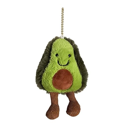 AOYEAH 1PC niedliche simulierte weiche Avocado in Stofftier-Charm-Wagen Cartoon-Obst Taschen Rucksack Schlüssel Halter DIY Zubehör Geschenkset von AOYEAH