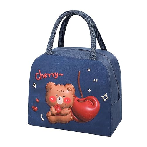 AOYEAH 3D Cartoon Lunch Picknick Tasche Thermische Lebensmittel tragbare Lunch Box funktionale Lebensmittel Picknick Bento Tasche für Frauen Kinder von AOYEAH