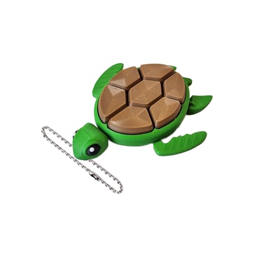 Turtle Fidget Clickers, 3D-Fruit Series Sensorische Figuren Schlüssel anhänger, Desktop Statue Desktop Clicker mechanische Schlüssel zur Angst linderung von AOYEAH