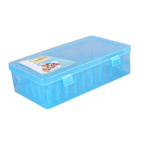 42 Spulen transparente Fadenspule Aufbewahrungsbox Fadenspule Organizer Etui für kleine, große Nähgarn, Spule Faden Spule von AOYUDJ