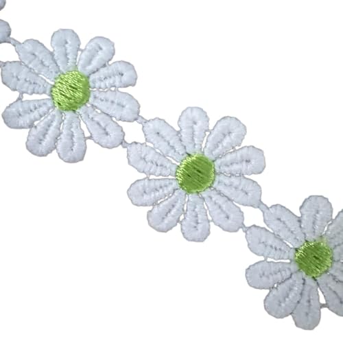 Spitzenband mit Blumenmuster, 25 mm breit, bestickte Applikation für Nähprojekte, Kleider, Kleidung, Verzierung, 91 cm Spitzenband mit Blumenmuster, 25 mm breit, bestickte Applikation für Nähprojekte, Kleider, Kleidung, Verzierung, 91 cm von AOYUDJ