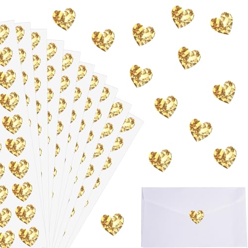 AOZUO 1200 Stück Sticker,Herz Aufkleber,Sticker Hochzeit Gästebuch Set Glitzer Mini Sticker Liebe Herzaufkleber Holografische Selbstklebende für Glitzernde Umschlagdekoration Grußkarten Einladungen AOZUO 1200 Stück Sticker,Herz Aufkleber,Sticker Hochzeit Gästebuch Set Glitzer Mini Sticker Liebe Herzaufkleber Holografische Selbstklebende für Glitzernde Umschlagdekoration Grußkarten Einladungen von AOZUO