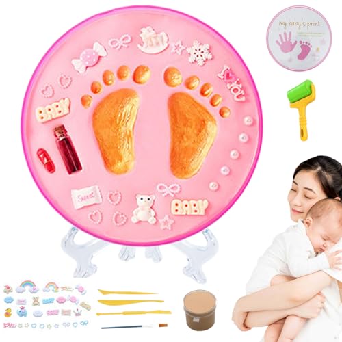 AOpghY Baby Hand- und Fußabdruck -Kit, sicheres Baby -Fußabdruck -Kit mit weichem Druckschlamm, versiegeltem Baby -Fußabdruck -Ornament -Kit, lustige Paw Print Kit Style 2 Spielzeug & Spiele von AOpghY