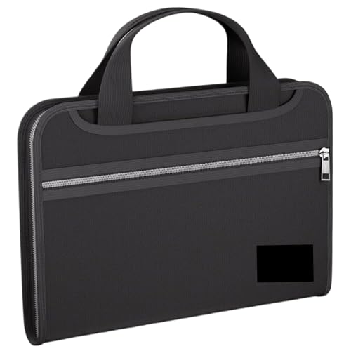 Akkordeon -Datei Organizer wasserdichte feuerfeste 14.6x10.2in Datei Organizer mit 12 Ordner und mehreren Taschen -Reißverschlüssen Portable Dokument Organizer Office -Elemente von AOpghY