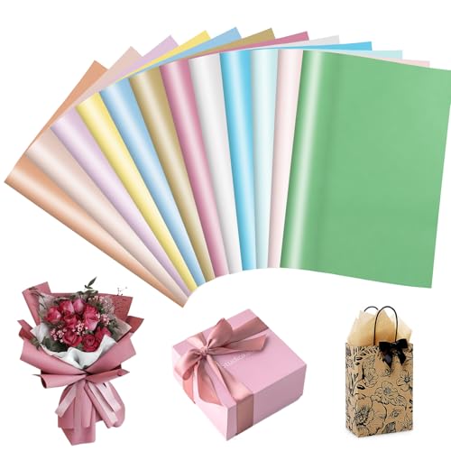 APACALI 240 Blatt Seidenpapier Bunt, 70x50cm Transparentpapier Bunt, Seidenpapier Verpackungsmaterial, Tissuepapier, Bastelpapier Transparent von Pompoms, Papierblumen, Decor Geschenktüten von APACALI