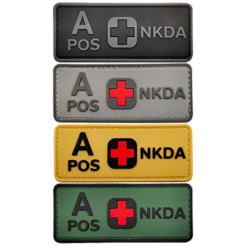 A POS A+ Blutgruppe, taktisches Moral, PVC-Patches von APBVIHL