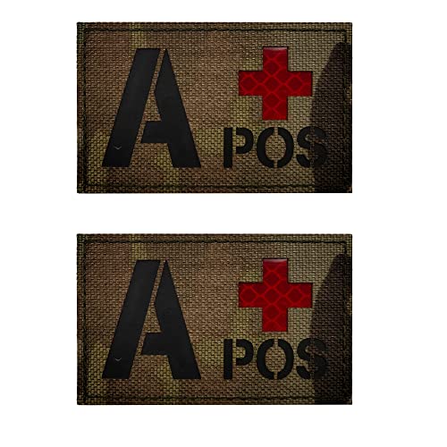 A POS-A+ Positive Blood Type Infrarot Ir Reflektierende Laser Cut Patches Applikationen Morale Tactical Militär DIY Emblem Armband Abzeichen Dekorativer Patch von APBVIHL