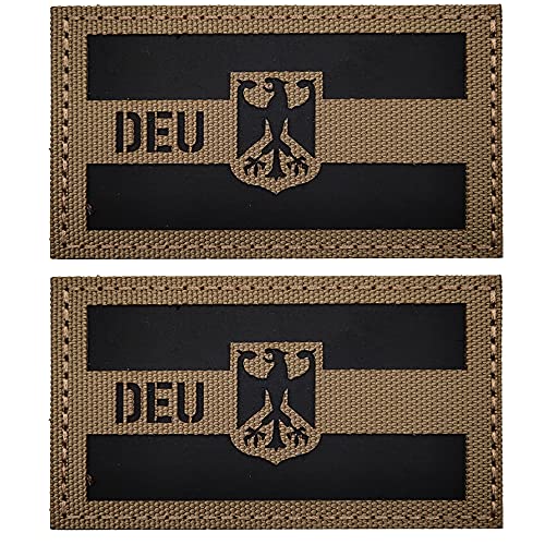 DEU Deutsche Flagge IR Infrarot Reflektierende Dekorative Applikationen Patches Taktische Militär Moral Abzeichen von APBVIHL