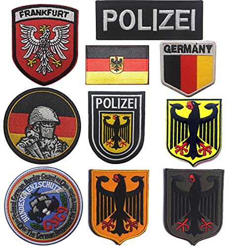 Deutschland Adler Flagge bestickt Patches GSG9 Spezialkräfte Militär Emblem Deutsche Polizei Patch Applikationen Taktische Abzeichen von APBVIHL