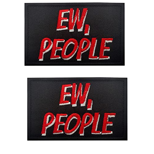 EW People Applique Patches Dekorative bestickte Applikation Patches Hakenverschluss Nähen Applikationen Taktische Militär Moral Embleme Abzeichen von APBVIHL