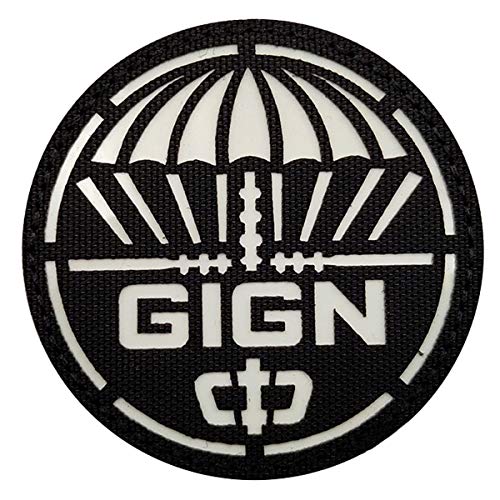 Glow Dark Special Unit Gendarmerie Nationale Frankreich GIGN Patches Military Tactical Moral Armband Abzeichen Dekorative Patches Applikationen von APBVIHL