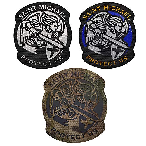 IR Infrarot reflektierender Schutzengel St. Michael Protect Us moderne Patches Taktische Moral Militär Emblem Abzeichen Haken und Schleife dekorative Applikationen von APBVIHL