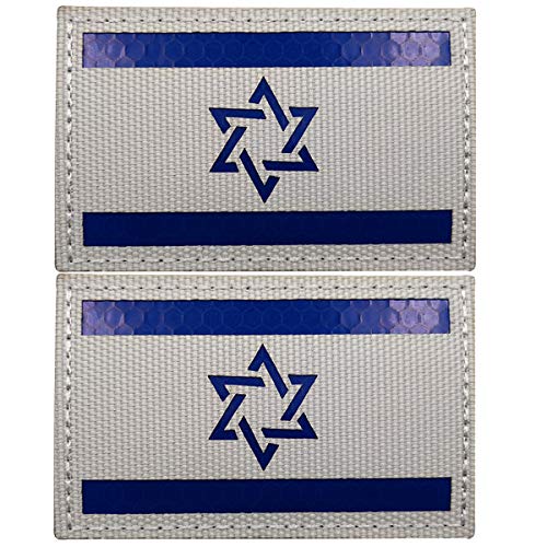 Israelische Flagge, Infrarot, reflektierendes IR-Patch, israelische Nationalflaggen, DIY-Emblem, Moral, taktisches Militärarmband, Abzeichen, dekorative Patches von APBVIHL