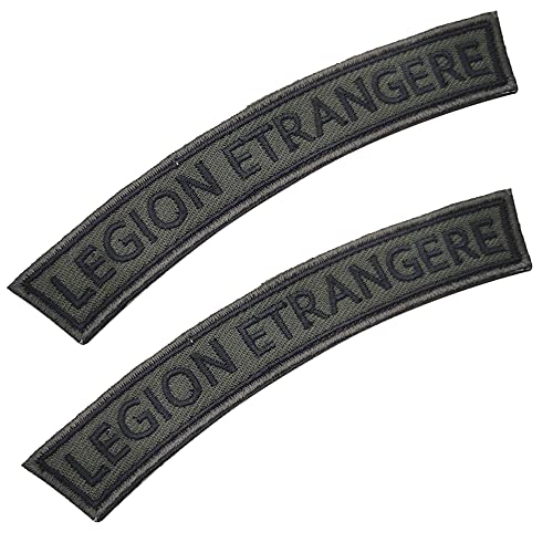 Aufnäher Legion Etrangere Fallschirmjäger Französisches Fremdregiment, bestickt, taktische Moral-Patches, Abzeichen, Applikationen von APBVIHL