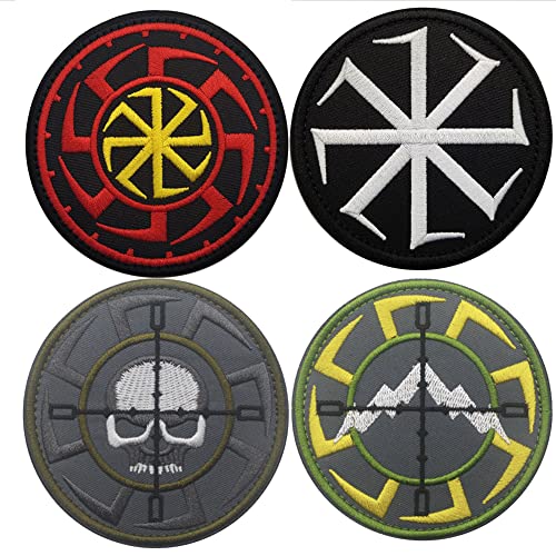 Russische FSB Alpha Kolovrat Stickerei Patches Applikationen Logo Symbol Taktische Militär Morale Armband Abzeichen von APBVIHL