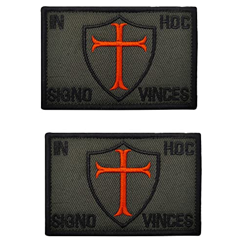 in Hoc Signo Vinces Patch Tempelritter Stoff Nähen Applikation Lustige bestickte Applikation Patches Tactical Moral Military Emblem Armband Badges von APBVIHL