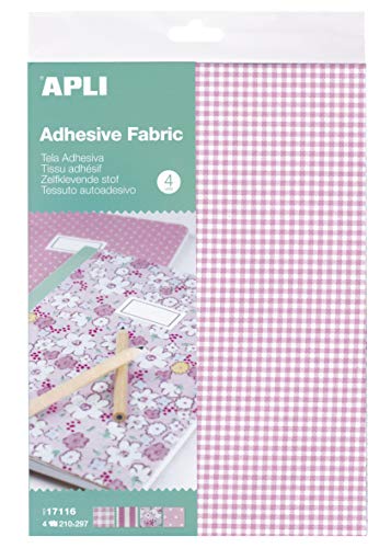 APLI Kids 17116 Klebefolie, Rosa, 4 Blatt, Einheitsgröße von APLI