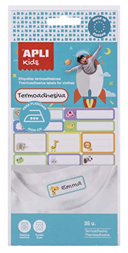 APLI Kids 17793 - Textiletiketten zum Aufbügeln, 35 u. von APLI Kids