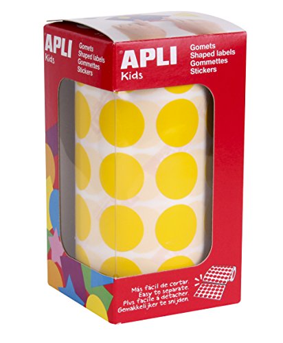 agipa 4859 apli Kids Sticker Creative "Rund", auf Rolle, gelb von APLI Kids