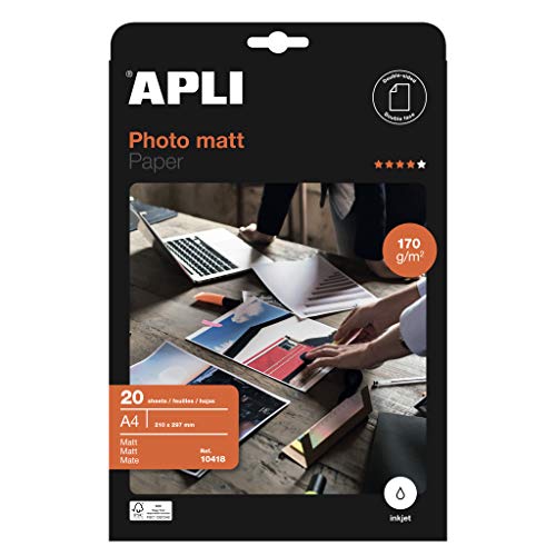 APLI 010418 20-Papier Präsentation matt, 210 x 297 mm, 170 g von APLI