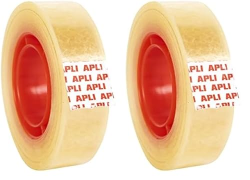 APLI 11329 Klebeband, transparent, 15 mm x 33 m (Packung mit 2) von APLI