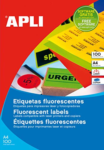 APLI 12983 Etiketten permanent rot 64,0 x 33,9 mm 100 Blatt von APLI