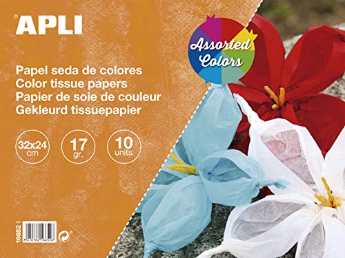 APLI 16652 Seidenpapier, Sortiert, 32 x 24 cm, 10 Blatt APLI 16652 Seidenpapier, Sortiert, 32 x 24 cm, 10 Blatt von APLI