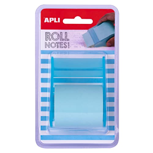 APLI 18193 Haftnotizzettelspender, 50 mm x 8 m, Pastellblau von APLI