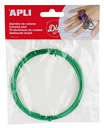 Apli 946046 - Draht Farbe grün 1,5mm 5m von APLI