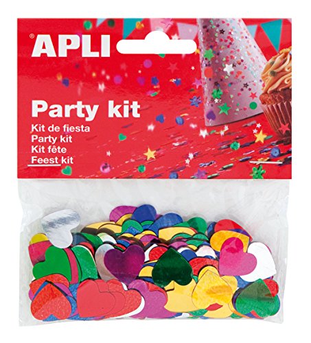 Party Kit Bolsa de Corazones 15 mm METALIZADAS APLI 13820 von APLI