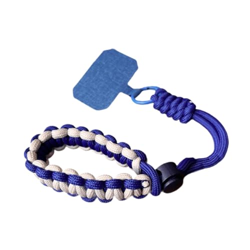 APLVFFZH Handy-Lanyard, Handy-Anhänger, Handy-Schlaufe, Handschlaufe, Lanyard für Reisen, Einkaufen, Blau Weiss von APLVFFZH