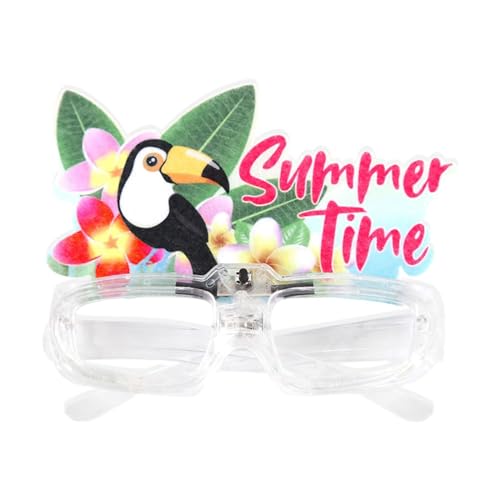 APLVFFZH Partybrille Blinkbrille für Sommer, Halloween, Kostüme, Blume, 13.5 cm x 15.5 cm von APLVFFZH