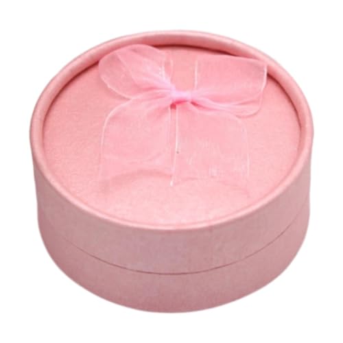 APLVFFZH Schmuckaufbewahrungsbox, Schmuckaufbewahrungsetui, Ringbox, Elegantes Geschenk für Frauen, tragbarer Reise-Schmuck-Organizer, Schmuckschatulle, Rosa von APLVFFZH