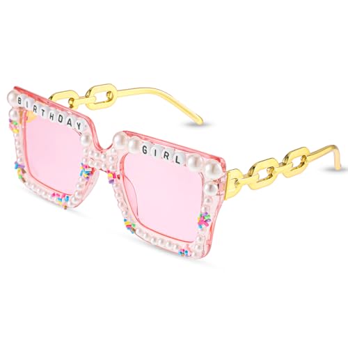 APLZGMG Geburtstagsbrille, übergroße Happy Birthday-Sonnenbrille (quadratisch) von APLZGMG