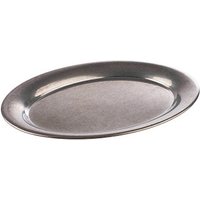 APS Tablett KAFFEEHAUS VINTAGE silber oval 20,0 x 14,5 cm von APS