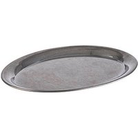 APS Tablett KAFFEEHAUS VINTAGE silber oval 26,5 x 19,5 cm von APS