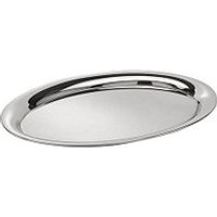 APS Tablett KAFFEEHAUS silber oval 26,5 x 19,5 cm von APS