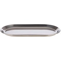 APS Tablett KAFFEEHAUS silber oval 30,0 x 15,5 cm von APS