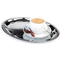 APS Tablett KAFFEEHAUS silber rund Ø 23,0 cm von APS