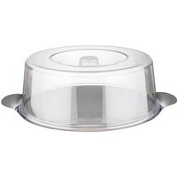 APS Tortenplatte mit Haube transparent/silber 30,0 cm von APS