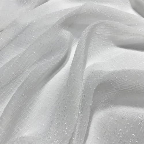 Glitzer Basteln Tüll, DIY Organza Stoff Meterware, Basteln Dekostoff Tüllband Tischband Tüllnetz, Tüllstoff Glitzer Dekostoff Mit Sternen Für Hochzeit Party Dekoration (1.5x1.8 m,#16) von AQCQDQ